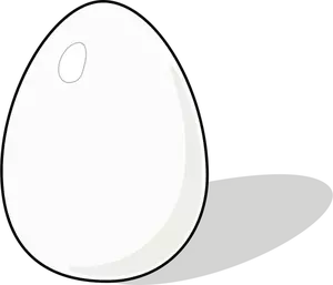 Ilustração em vetor de um ovo de galinha