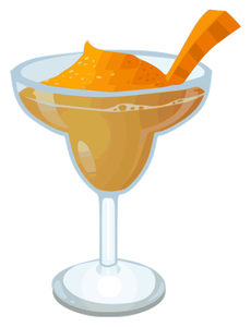 Carrot Margarita cocktail vektorigrafiikka