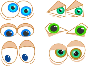 Imagem de olhos dos desenhos animados