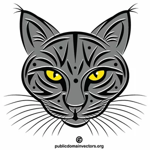 Cat face clip art