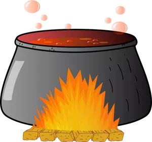 Bubbling cauldron