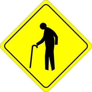 Old man crossing