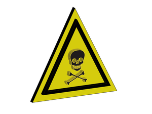 Gevaarlijke chemische teken vector afbeelding