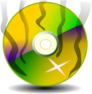 Ilustraţia vectorială de aburire CD-ROM