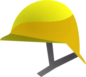 Grafica vectoriala de pictograma de casca de construcţie galben