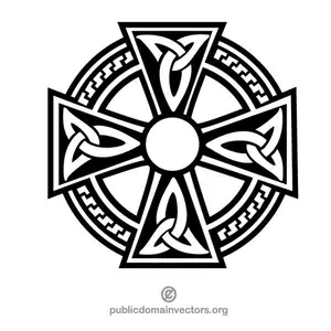 Grafica vettoriale croce celtica