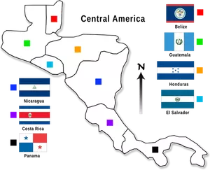 Midden-Amerika info-graphic