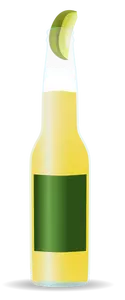 Immagine vettoriale bottiglia di birra chiara