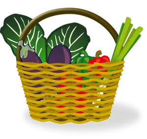 Shopping Basket-Vektor-illustration