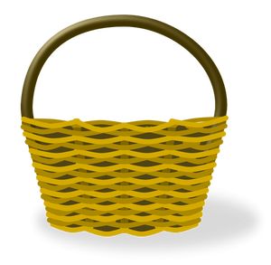 Empty shopping basket vector image