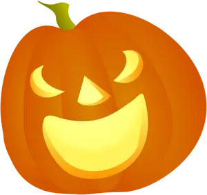Laughing Halloween pumpkin vector illustration