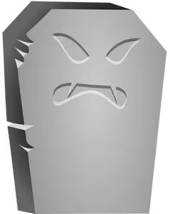 Vector bildet av sinte Halloween tombstone