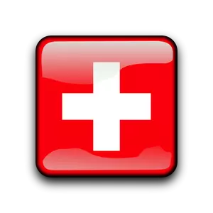 Schweiz Flagge button