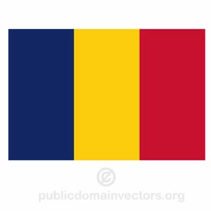 Vektor-Flagge des Tschad
