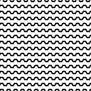 Garis hitam zigzag pola