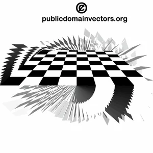 Checkered vector image