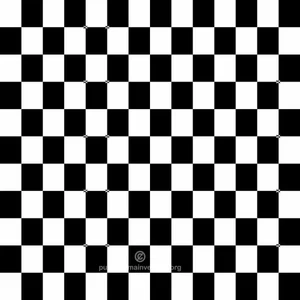 Pola kotak hitam dan putih