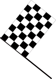Image vectorielle de drapeau à damier