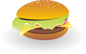 Çizburger sos vektör çizim ile