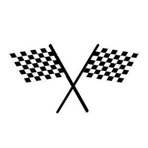 Checkered flag vector