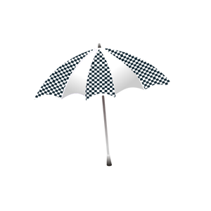 Illustrazione vettoriale di ombrello a scacchi