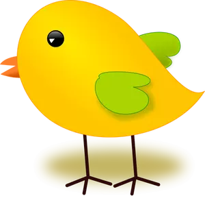 Gele chick vector afbeelding