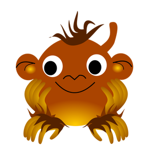 Monkey zodiac sign vector image