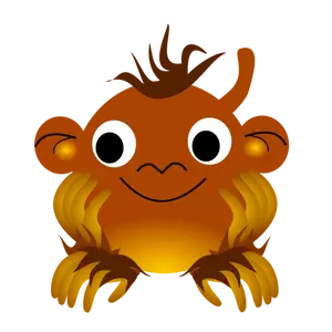 Znak zodiaku małpa wektor wyobrażenie o osobie