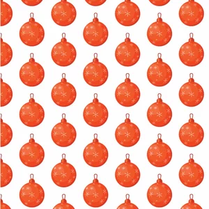 Christmas bauble seamless pattern