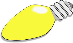 Christmas lightbulb vector illustration