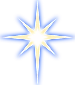 Immagine vettoriale stella di Natale