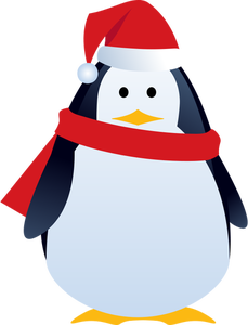 Weihnachts-Pinguin-Vektor