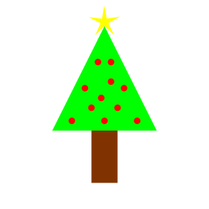 Semplice albero di Natale