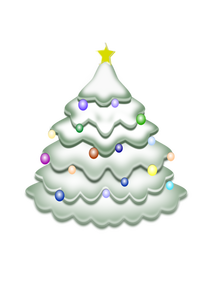 Vánoční stromeček Vektorové kliparty