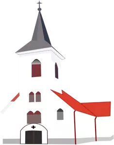 Kirken vektorgrafikk utklipp