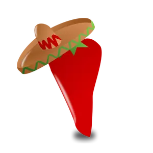 Vectorillustratie van Mexicaanse chili