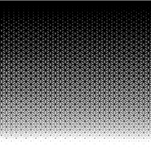 Flowery black and white template