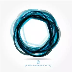 Cercles bleus en format vectoriel