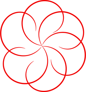Circular border vector image