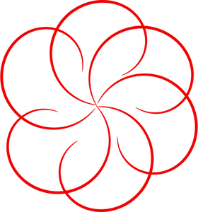 Imagem vetorial de borda circular