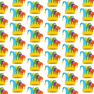 Seamless pattern with circus hats