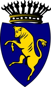 Grafika wektorowa herbu miasta Turyn