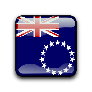 Cook Island flagga vektor
