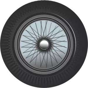 Image vectorielle de voiture classique roue