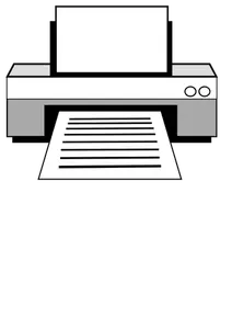 Imagem vetorial de impressora a laser