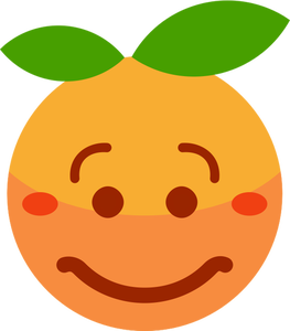 Smiling orange