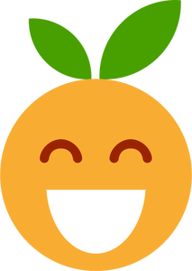 Meyveli emoji gülümseyen