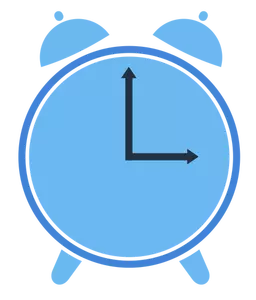 Two clocks vector image