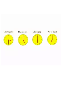 Times on clocks vector image