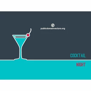 Priorità bassa di vettore di tema cocktail
